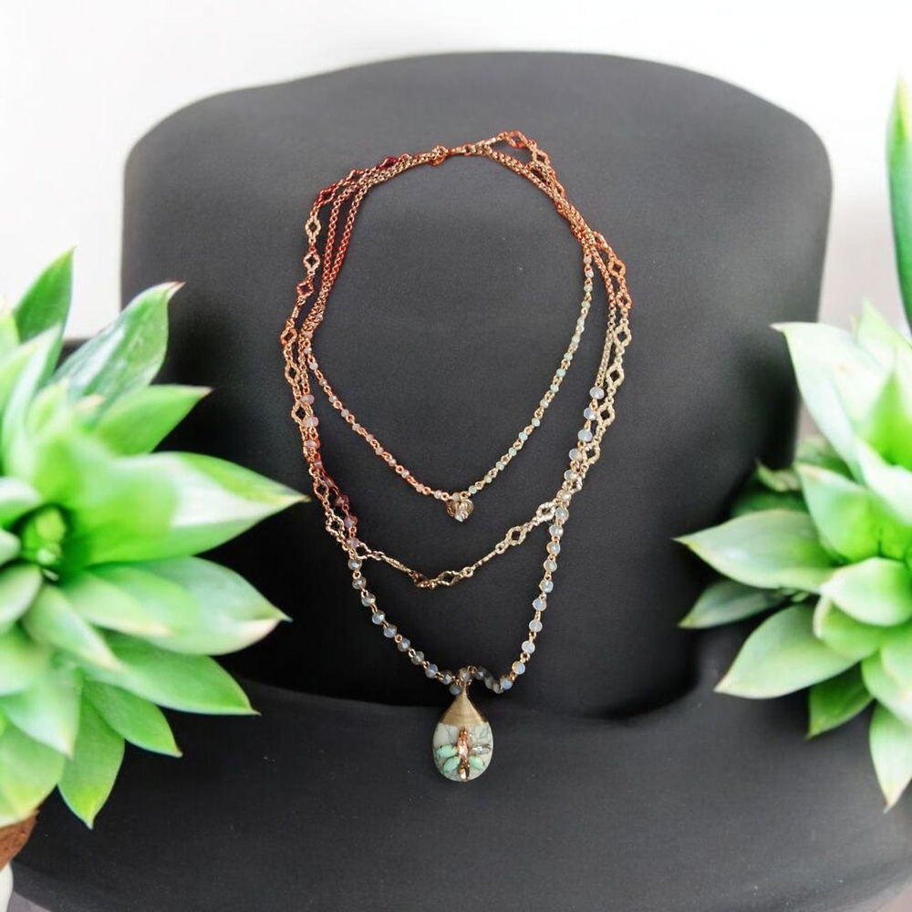 Elegant Multicolor Layered Necklace